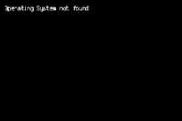 エラー Operating System not found